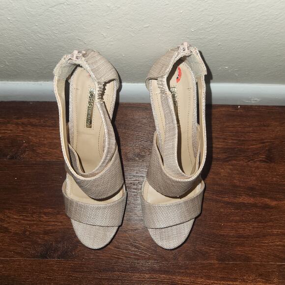 BCBGeneration Rando Rosewood Satin Raffia Wedges with box, Size 10 QWWQWWW - Picture 6 of 9